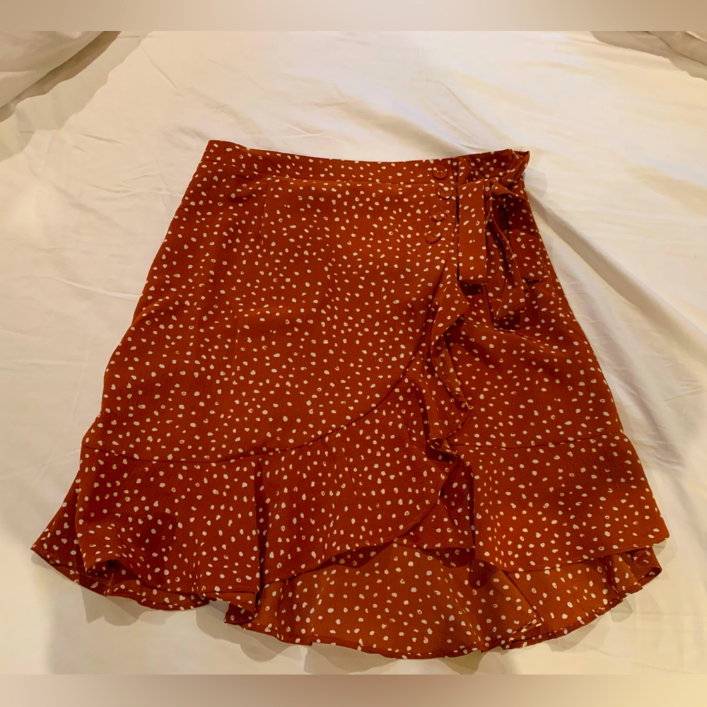 Womens Blu Pepper ruffle skirt.